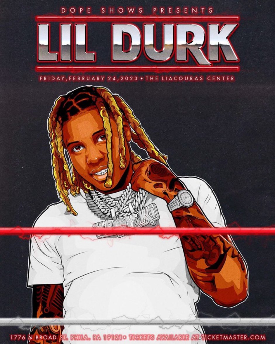 @lildurk #DopeShows 2/24 #Philly 

hiphopuntapped.com/lil-durk-will-…