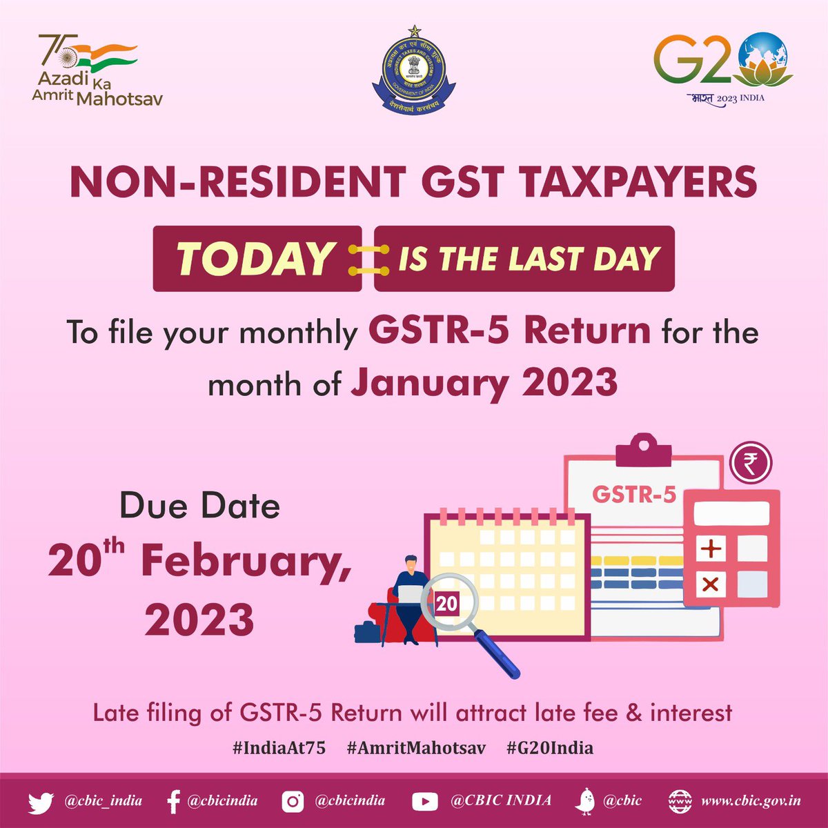 CBIC on Twitter "Attention NonResident GST Taxpayers!"