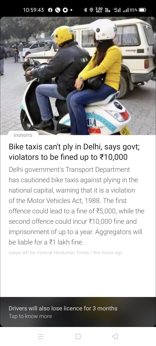 Mandeep50110815's tweet photo. @trafficchd Sir yeh Delhi Government ne Bike cab pr rok laga di hai acha kiya hai ,is se Taxi Cab ka Kaarobar or badhega jo ki Pichle kaafi time se bike taxi ki vajah se down tha,or hum puchna Chaahte hain Ki Chandigarh Government kab yeh Faisla legi.or humari bhi earning zada ho https://t.co/uUjId8F92p