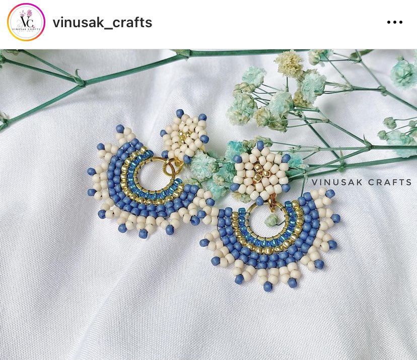 rismarobin's tweet photo. I make earrings on my free timeeeeeee 😝🥰 https://t.co/SKZe969ENz