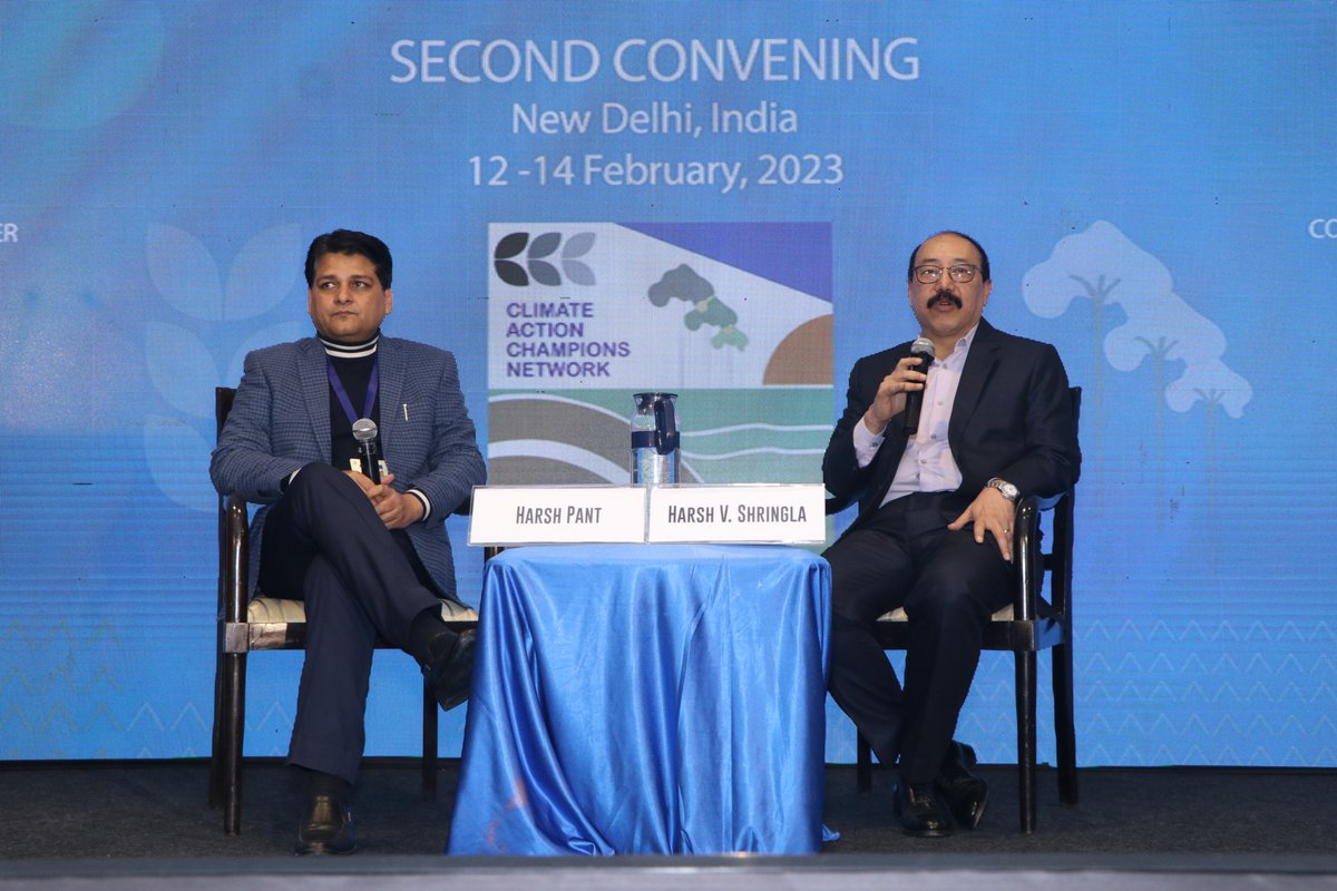 #CACN2023 kickstarted with an Inaugural Address by @harshvshringla, Chief Coordinator, @g20org. It was followed by a Q&A session moderated by Prof. Harsh V Pant, Vice President, Studies and Foreign Policy @orfonline. @mail2genlab @SDJF_lk @StateDept #ClimateAction