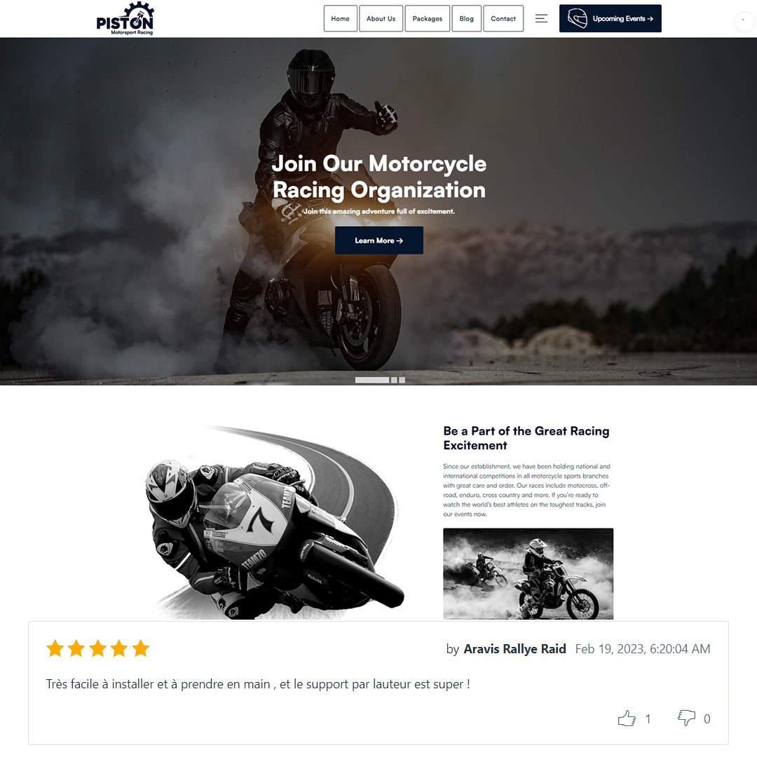 Get the next generation creative motor racing wordpress theme.

cutt.ly/yVZEFrf

#arrivals #automobile #automotive #business #car #championship #club #dealership #events #garage #mechanic #motorcycle #news #racing #ride #sports #transmission #mountainsports