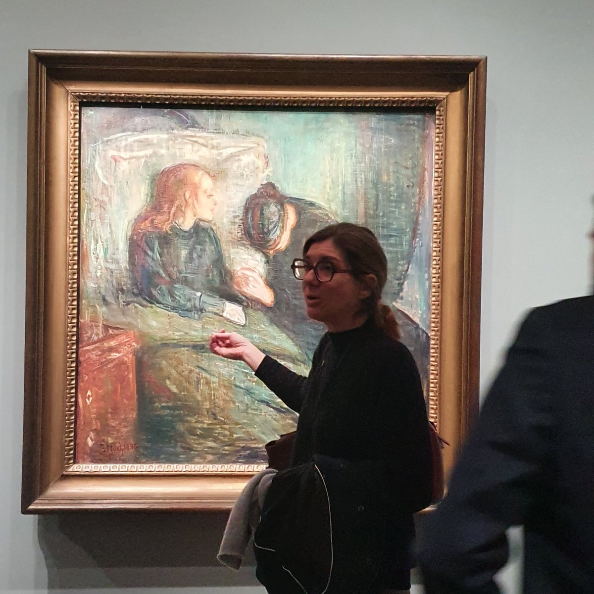 ADIAF_O's tweet photo. Visit to the @MuseeOrsay as part of our #CollectorsProgram. The members benefited from a guided tour of Edvard Munch's exhibition "A poem of Life, Love and Death" by its curator, Claire Bernardi. https://t.co/XGLZpp68nF