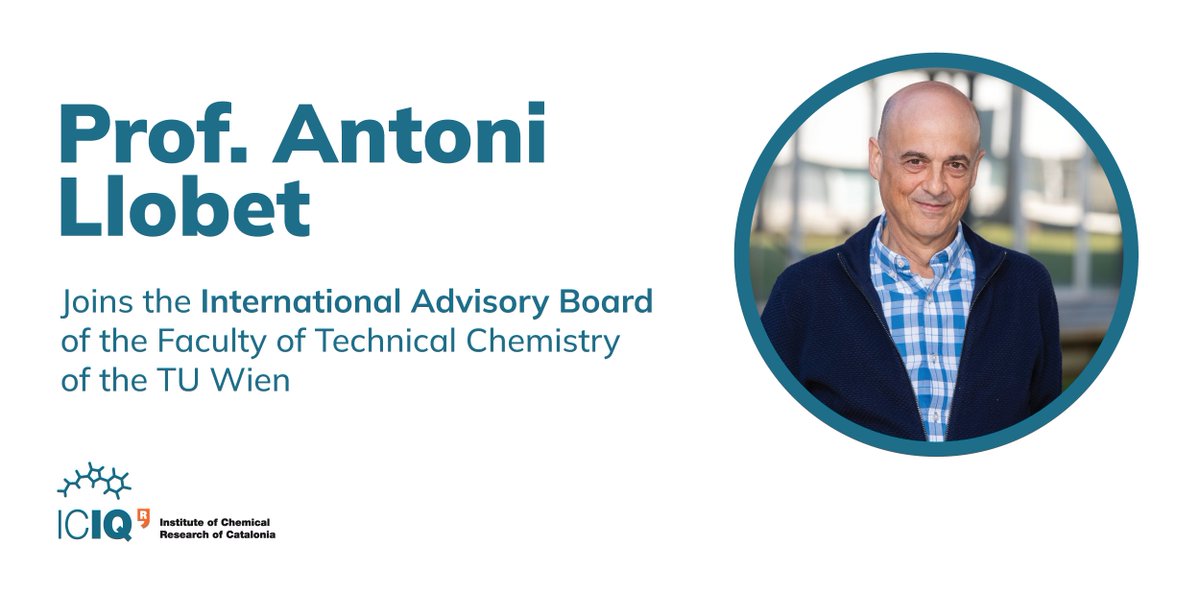 ICIQ (@iciqchem) on Twitter photo #ICIQNews
🔊Join us in congratulating Prof. Antoni Llobet on his appointment 👏👏
➡️🔗iciq.org/prof-antoni-ll…
 #TCH #InternationalAdvisoryBoard at <a href="/tu_wien/">TU Wien</a> #ICIQNews
🔊Join us in congratulating Prof. Antoni Llobet on his appointment 👏👏
➡️🔗iciq.org/prof-antoni-ll…
 #TCH #InternationalAdvisoryBoard at <a href="/tu_wien/">TU Wien</a>