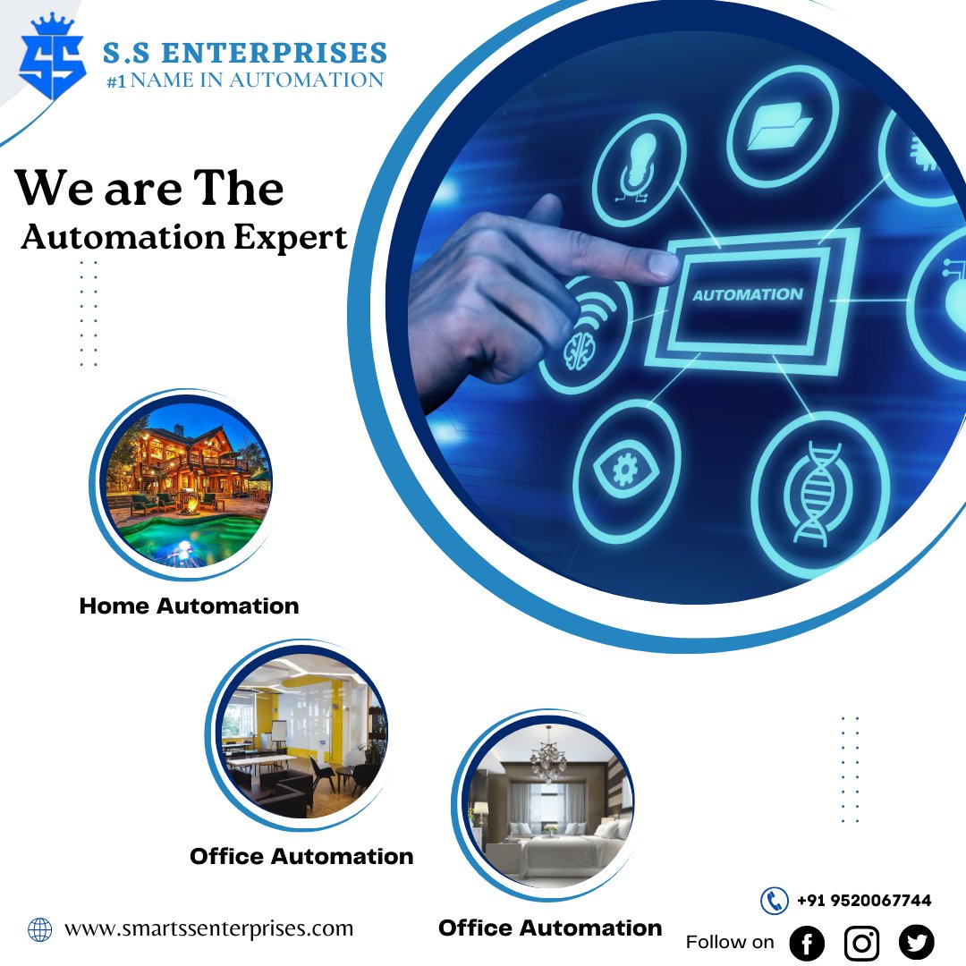 We are the Automation Expert
For More Information Contact us :-
+91 9520067744; +91 8266820957
#automation #automationexpert #homeautomation #smartautomation #officeautomation #homeautomation #hotelautomation