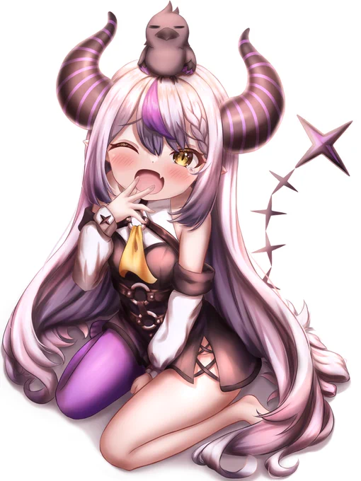ラプ様おかえりなさい!(再掲) #laplus_artdesu 