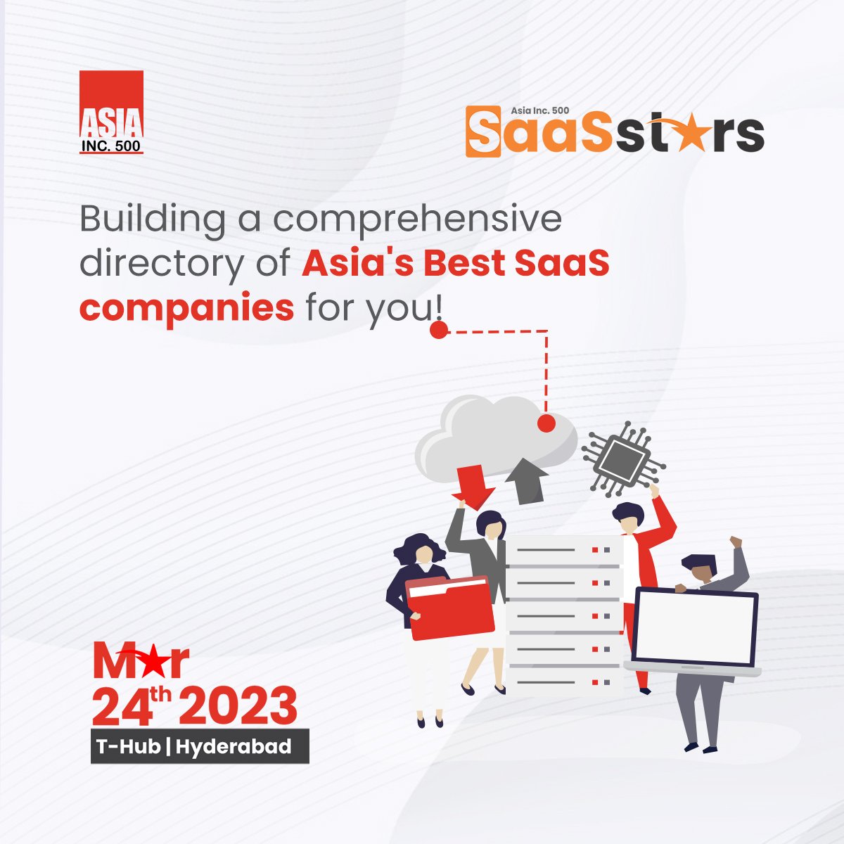 AsiaInc500's tweet photo. The 'SaaS Stars - 2023' list will not only recognise and rank the exemplary SaaS providers that did exceptionally well in Innovation and Customer service &amp; Support in the year 2022, but also serve as an index for Asia's best SaaS companies. Know more here: https://t.co/b9u29RWWKE https://t.co/qQILn55btJ