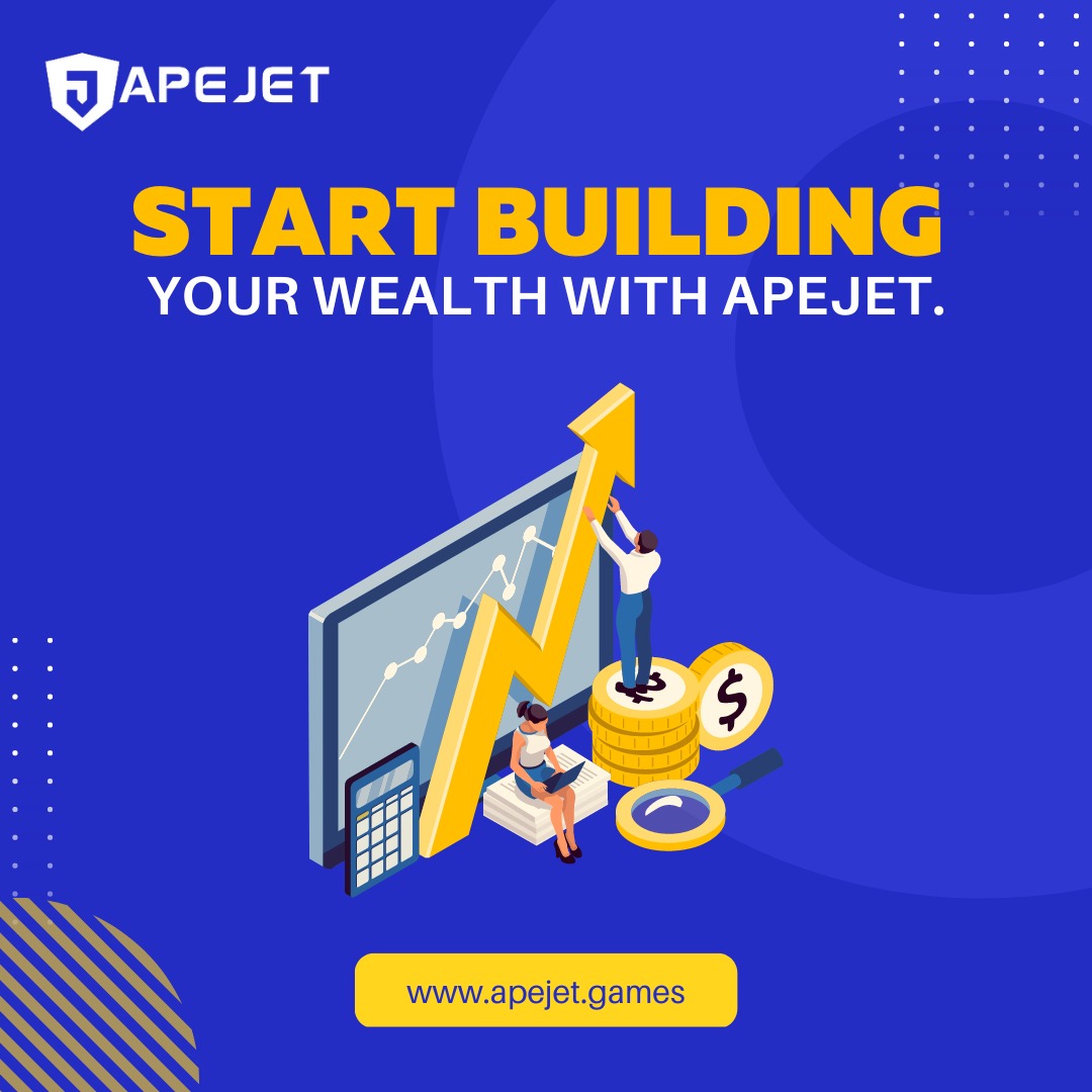 Apejetgames's tweet photo. Start building your wealth with Apejet.
.
.
#apejet #Crypto #Blockchain #Altcoin #Altseason #DeFi https://t.co/DZwXfiISHT