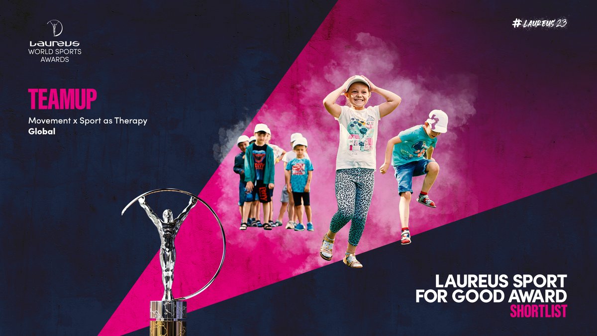 🌍 #Laureus23 Sport for Good Award shortlisted TeamUp is a psycho-social support intervention developed by War Child Holland Save the Children and UNICEF Netherlands, which helps children in difficult situations to relieve stress and tension