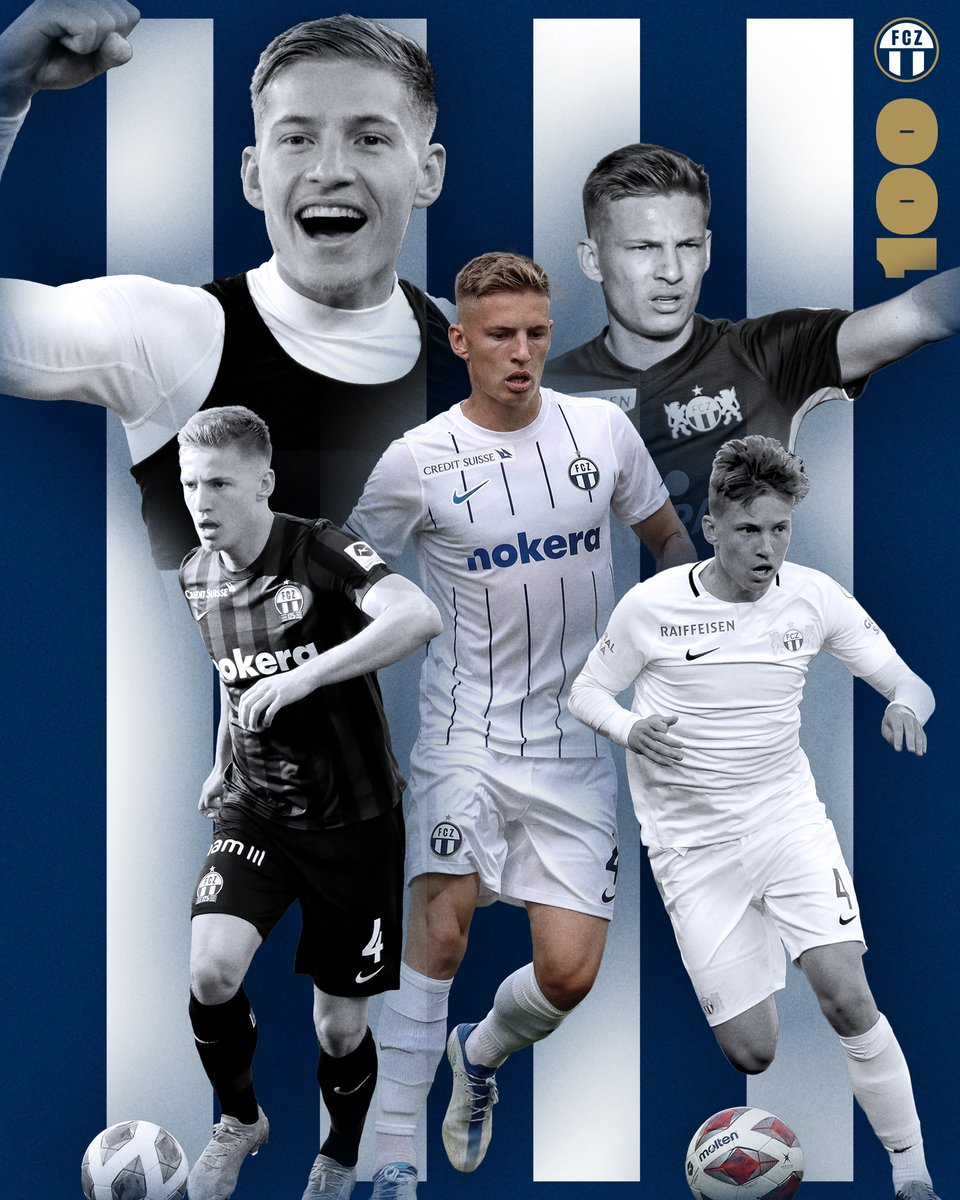 fc_zuerich's tweet photo. Beim gestrigen Derbysieg hat Becir Omeragic sein 1️⃣0️⃣0️⃣. Pflichtspiel für den Stadtclub absolviert! Herzlichen Glückwunsch, Becir! 🔵⚪️

#fcz #stadtclub #NieUsenandGah https://t.co/Eyc6HWETkX