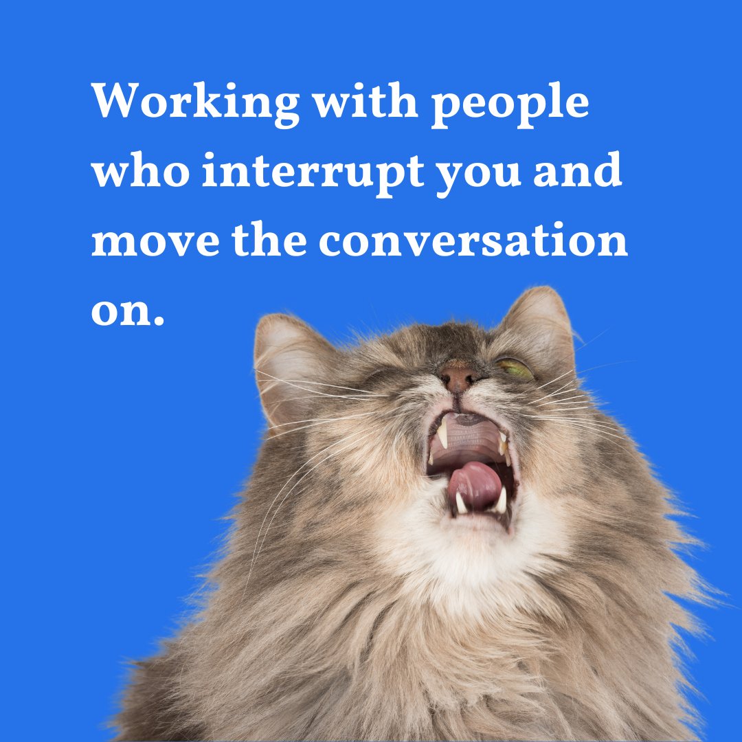 TeamSterka's tweet photo. Ever feel like someone is disinterested or irritated by what you're saying? Do you ever feel like this (⬇️) when they try and move the conversation on before you're finished?

#TeamSterka #CommunicationStyle #CommunicationSkills #Meetings #AgencyLife https://t.co/FEdGEJYSyM