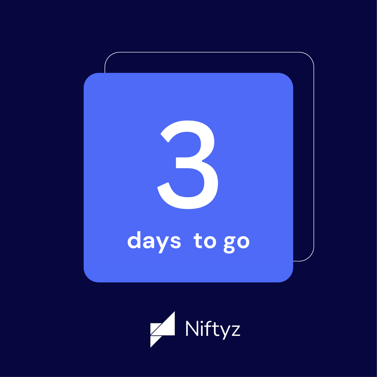 nocodelabai's tweet photo. Minting Mondays🖥️: It's the Final Countdown!🎺

That's right, only 3 days to go!!🎉

Niftyz Lite will launch in 3 days🚀

What will you create?🤔 https://t.co/Lf8HftXxG4
