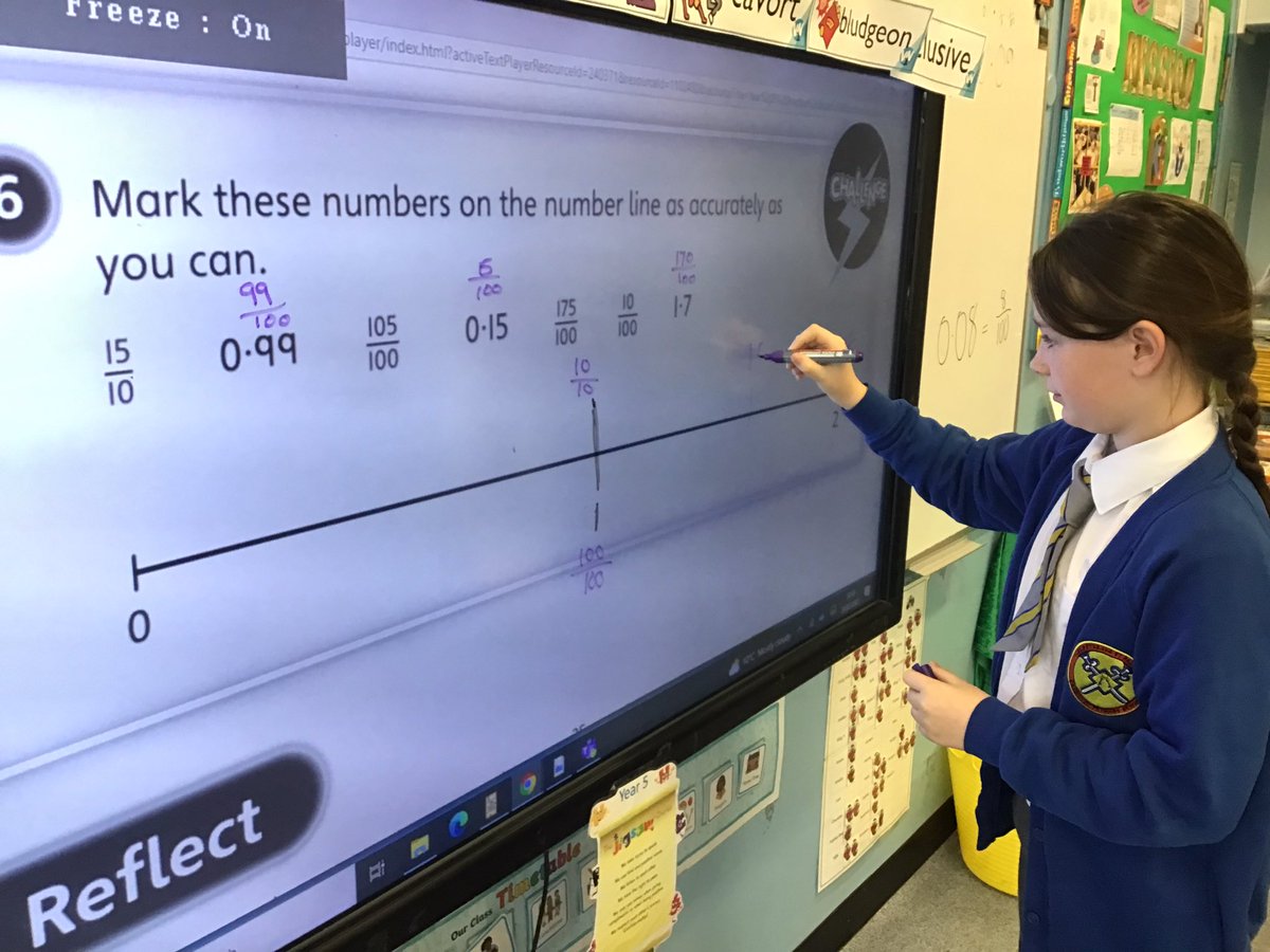 StPPPrimaryY5's tweet image. Great start back to the new half-term. We’ve been continuing our work on decimal fractions.
#powermaths #fractions #year5maths