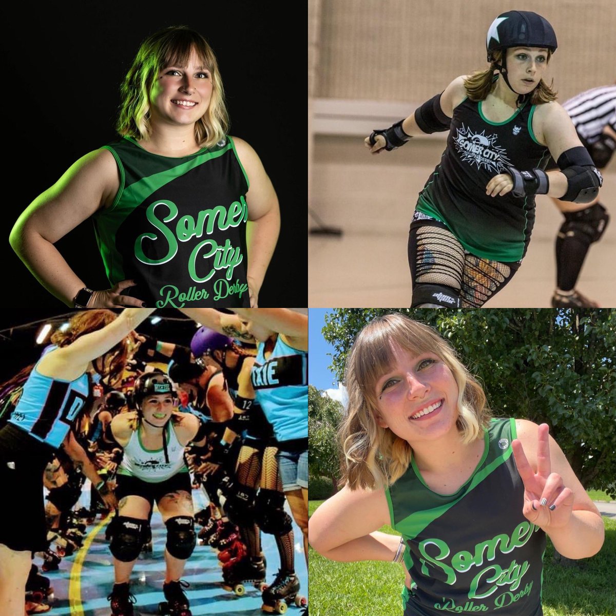 SomerCityRD's tweet photo. As we celebrate Presidents Day in the U.S., we wanted to take the opportunity to give a huge thank you to Somer City’s own president, Jam Beasley! We love you, Jam! 💚🖤🛼 #jamnation
#presidentsday #scrd #somercityrollerderby #rollerderby https://t.co/JbOvbqxxxR