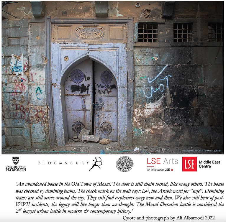 sanamurrani's tweet image. This is an invite to all interested in #Iraq #war #spatialpractice #domesticity #countermaps lse.ac.uk/Events/2023/04… Exhibition at LSE @LSEMiddleEast Below is a photo/quote by the wonderfully talented @AliBaroodi who is one on of the 15 voices represented in the exhibition!