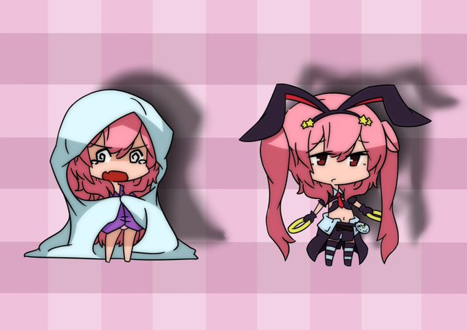 #初投稿の絵と今の絵を比べる
SDとふつうのやつ
ふるすぎてしぬ 