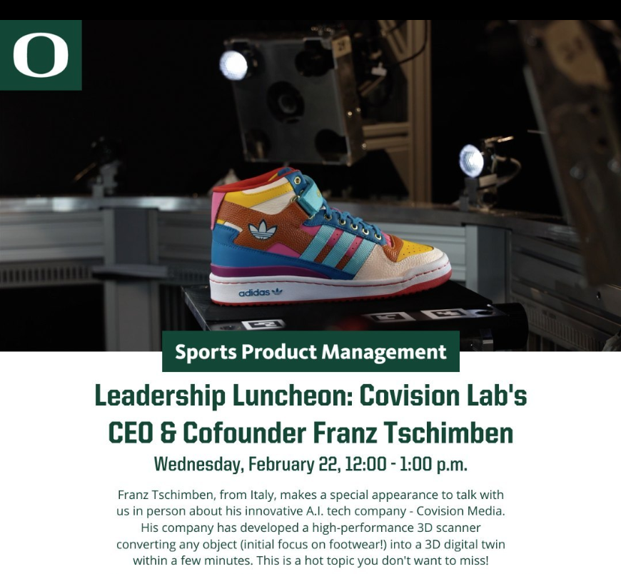 allsides_tech's tweet image. 📰 This week @f_tschimben will give a leadership presentation about &quot;industry changes at the intersection of #AI, #CVML, footwear &amp;amp; hardware, and tech applications&quot;, at the @UOBusiness - Sports Product Management.

🖥️ Join online ➡️ lnkd.in/dfZJyXPW
⏰ 12pm PST