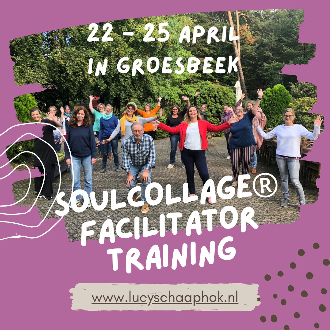 lucyschaaphok's tweet photo. Wil je zelf de bijzondere SoulCollage® workshops gaan geven of 1-op-1 gebruiken in je prakijk? Volg dan de SoulCollage® Facilitator training.

Een geweldige manier om een deep dive te maken in de methode en in jezelf, samen met gelijkgestemden.

https://t.co/5g5oLw3Iqc https://t.co/boRwz84Me9