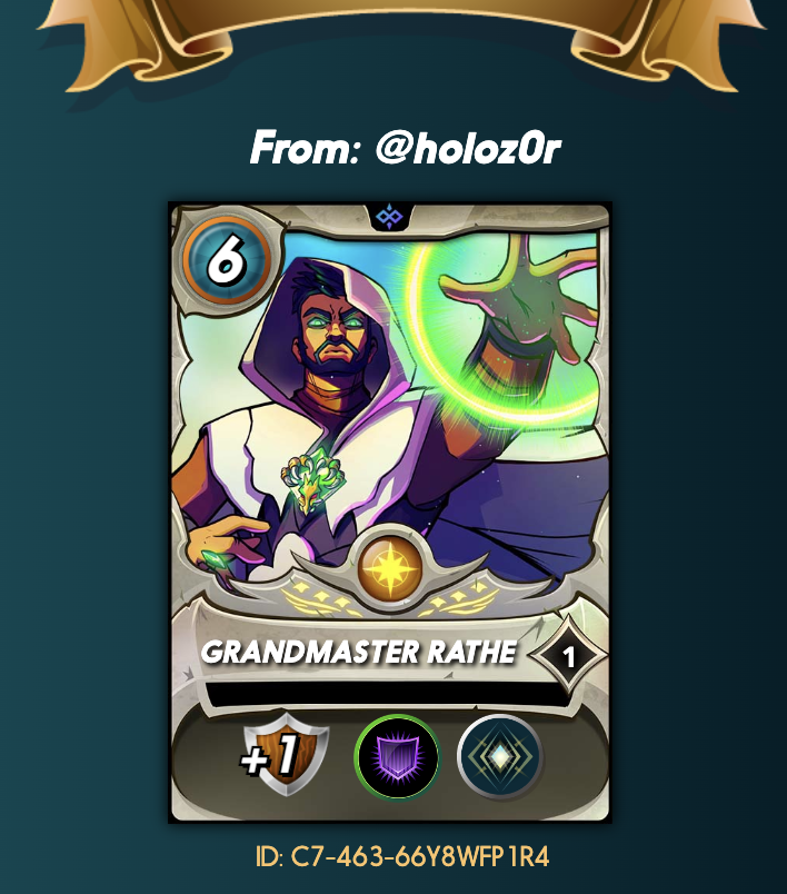 cryptogem005's tweet photo. 4th Win! Thank you holoz0r!
#Splinterlands #FOMOFEB #Play2Earn https://t.co/CxxdqI7XY3