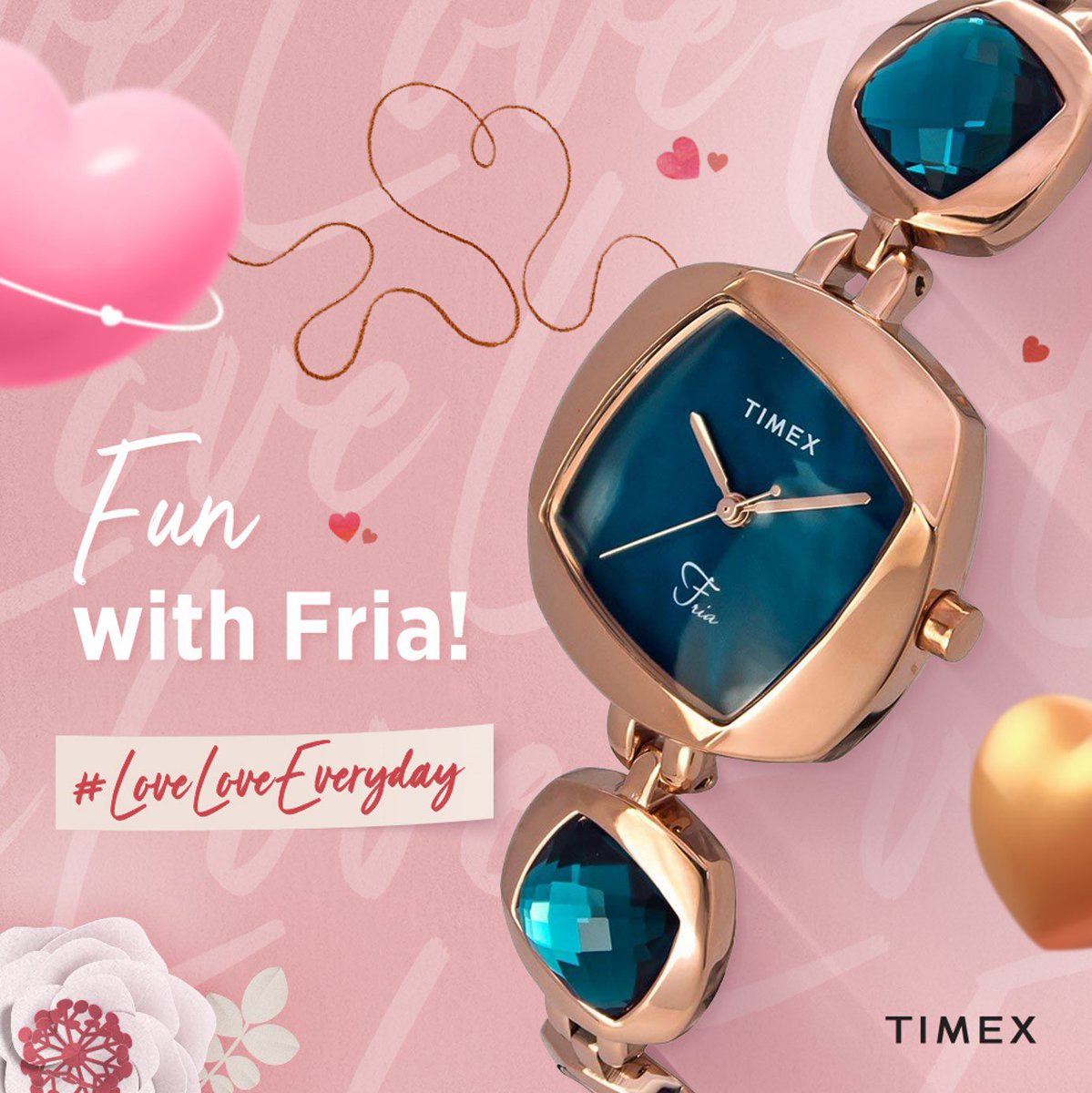 Timex_India's tweet photo. #LoveLoveEveryday
Dream a little dream of #Fria. 🥰
Available on the #TimexIndia website, shop now: https://t.co/Fidq6n4k65
⌚: Timex Fria Collection
#Timex #WeDontStop #FemaleCollection #wotd #stylishwatches #fashion #WeDontStop #Fria #TimexWomen https://t.co/YXtXErROsf
