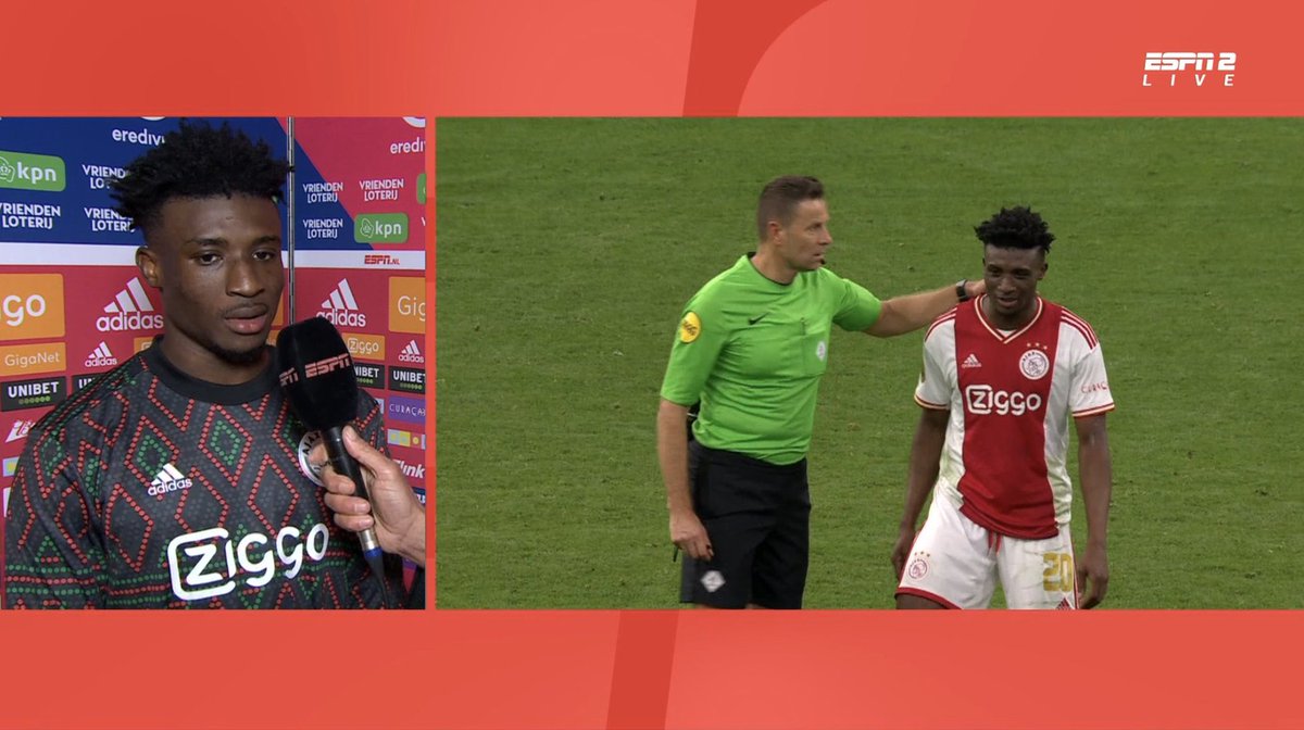 _BeFootball's tweet photo. Mohammed Kudus n'a pas été sanctionné d'un carton jaune après avoir retiré son maillot :

"L'arbitre m'a dit que ce n'était pas autorisé mais il comprend parce que c'est une situation plus importante que le football."

Enfin des arbitres humains 👏 https://t.co/sw1zQ7TILI