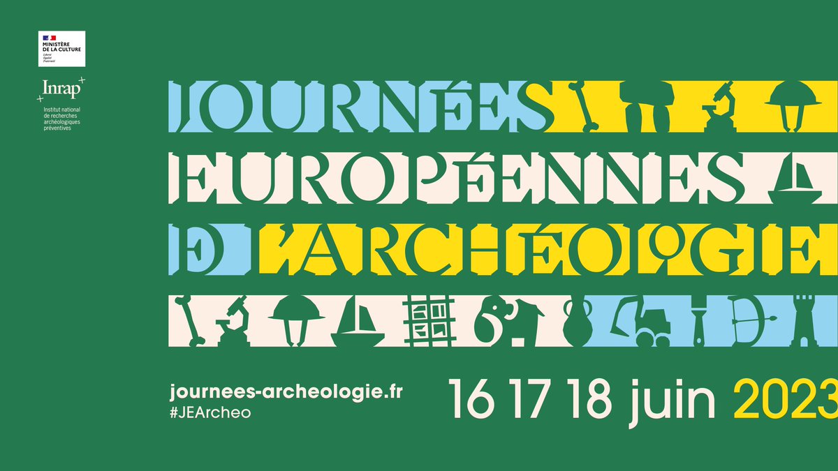 🎉 <a href="/MinistereCC/">Ministère de la Culture 🇫🇷</a> et <a href="/Inrap/">Inrap</a> vous donnent rendez-vous les 16, 17 et 18 juin 2023 pour la 14e édition des #JEArcheo !

Vous êtes organisateur ? Vous pouvez dès à présent proposer vos activités sur journees-archeologie.fr