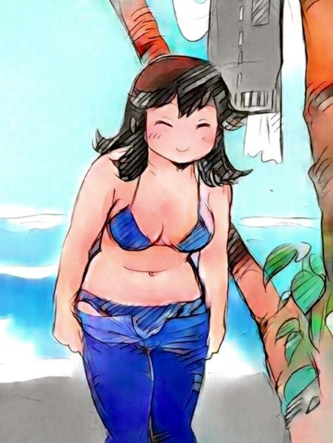 「三段空母が勢揃い。(この絵の何処が三段かは伏せるが、艦娘の赤城が『三段』だった頃」|浅利与一義遠のイラスト