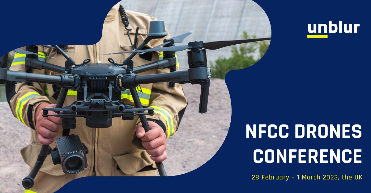 Unblurco's tweet photo. On the 1st of March, Unblur´s team is attending the @NFCC_FireChiefs Drones Conference on the use of Drones in Fire Service operational response.
📍 Cranage Hall, Cheshire
#nfcc #drones #incidentresponse #incidentcommandsoftware https://t.co/W9axorMCPx