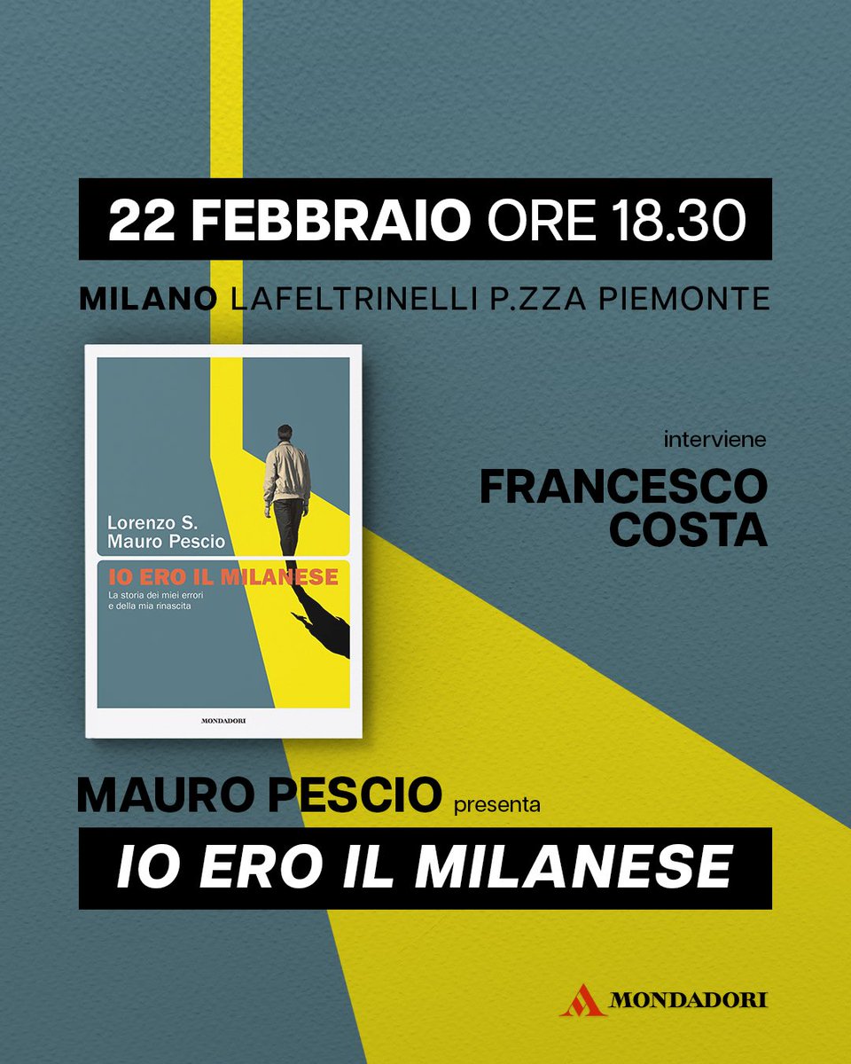Ci vediamo a Milano con il grandissimo <a href="/francescocosta/">Francesco Costa</a>