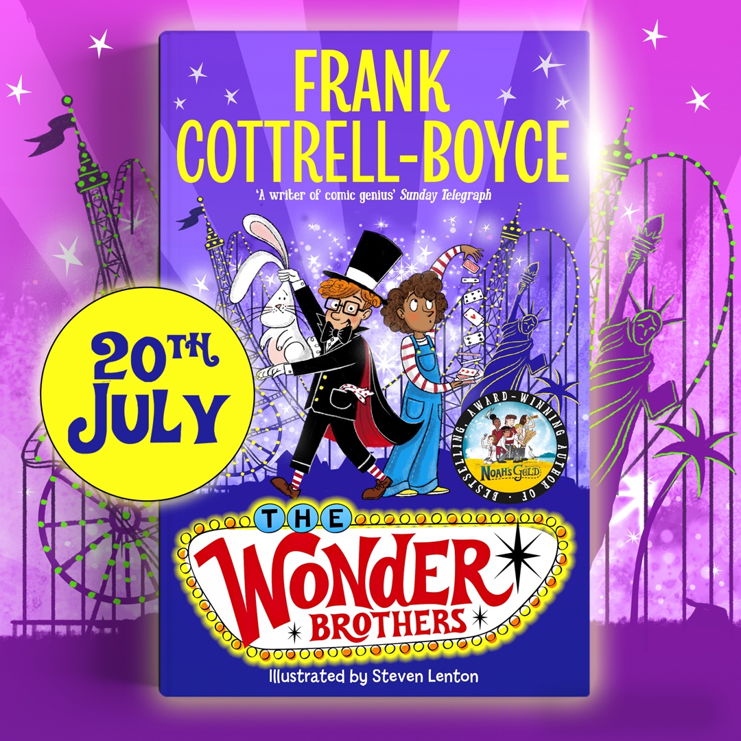 frankcottrell_b's tweet photo. Ta
Dah!!!!!!!!!!

It's Cover Reveal day!
The mighty Mighty @StevenLenton has done it again -  a flourish of magic, a flash of Vegas, and a massive rabbit ...   
@WaterstonesKids @PritchardsBooks @LinghamsBooks @BookaBookshop @UrmstonBookShop @simplybooksNo1 https://t.co/Yei1IaRINv