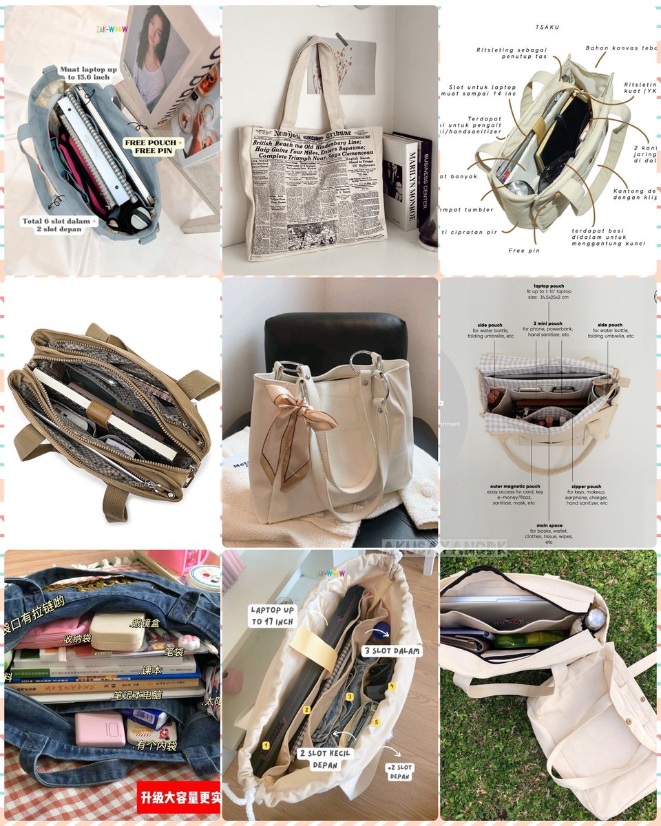 akusayangdk's tweet photo. 🌻Rekomendasi Totebag Kuliah/Kerja🌻

📋Muat banyak barang termasuk laptop dan bersekat, cocok buat kuliah dan kerja, beberapa dari pemakaian pribadi https://t.co/gaKIGP3A5L