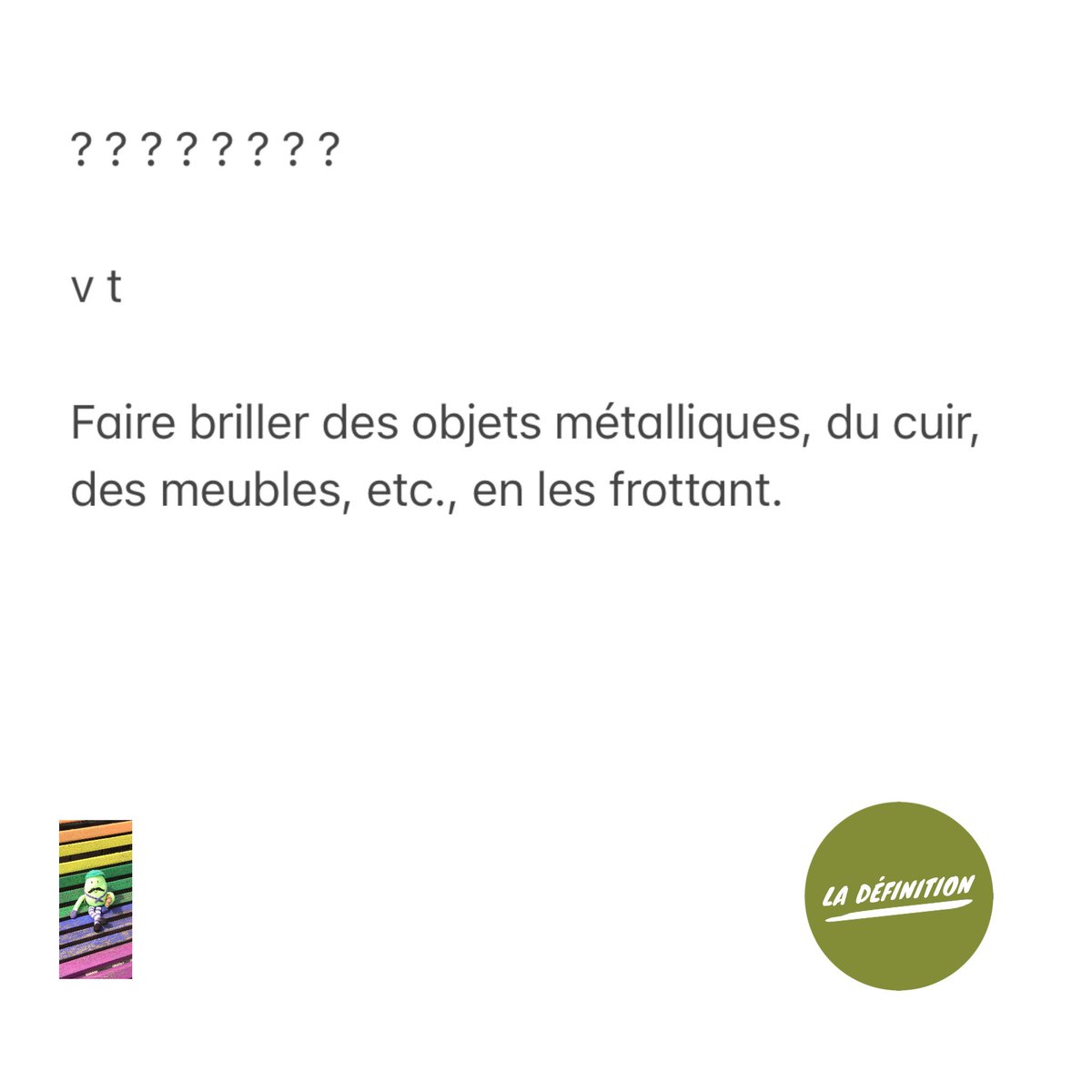 ALK 🇫🇷 on Twitter "La définition Pouvezvous deviner le mot qui répond