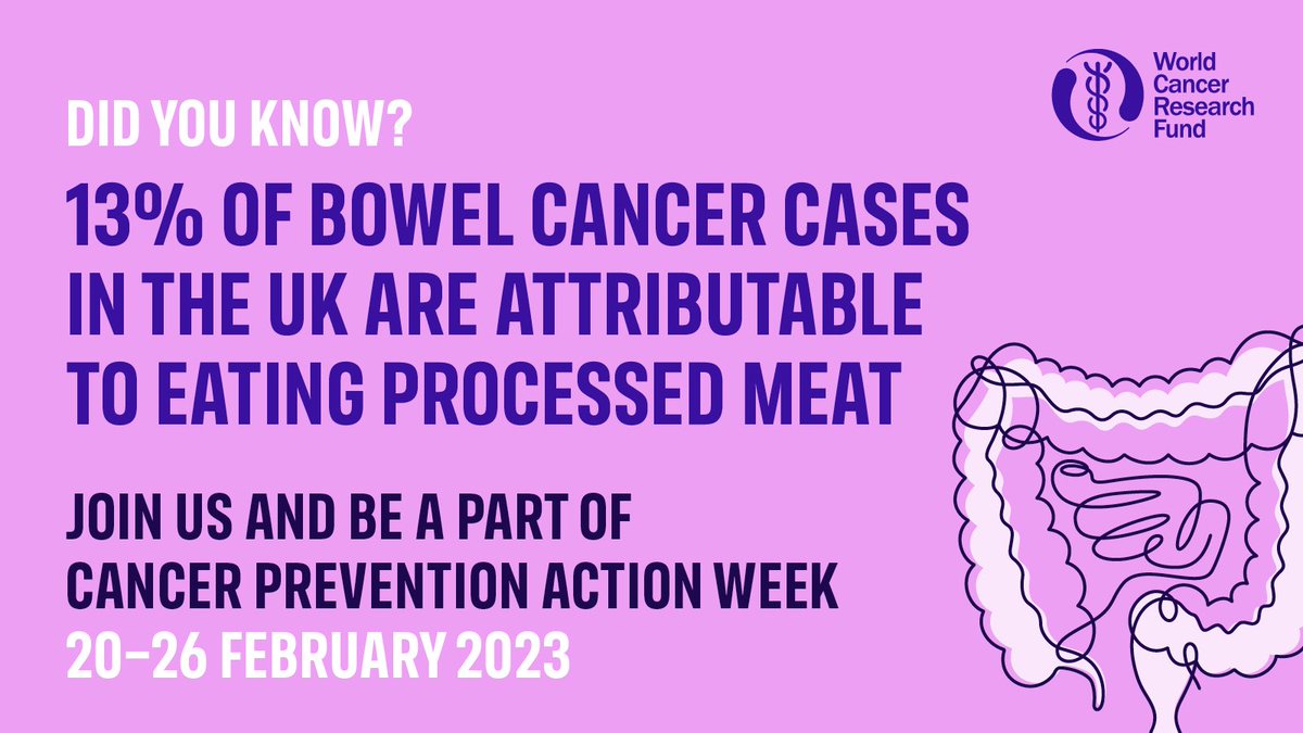 We're taking part in the Great British #SarnieSwap for @WCRF_UK Cancer Prevention Action Week 2023!

Processed meat is linked to increased #BowelCancer risk, so we'd love you to join us by swapping out #ProcessedMeat this week!🥪

More info⬇️
wcrf-uk.org/preventing-can…
#CPAW23 #WCRF