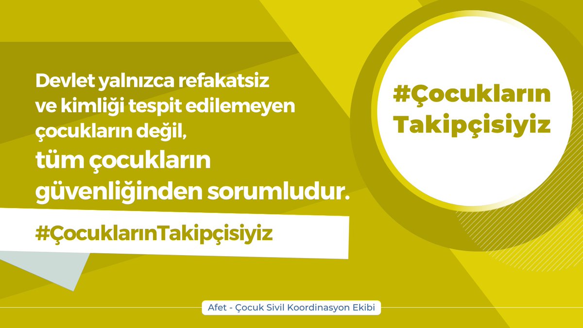 #Cocuklarıntakipcisiyiz 
Devlet çocuk koruma yükümlülüğünü hiçbir kişiye veya yapıya devredemez!