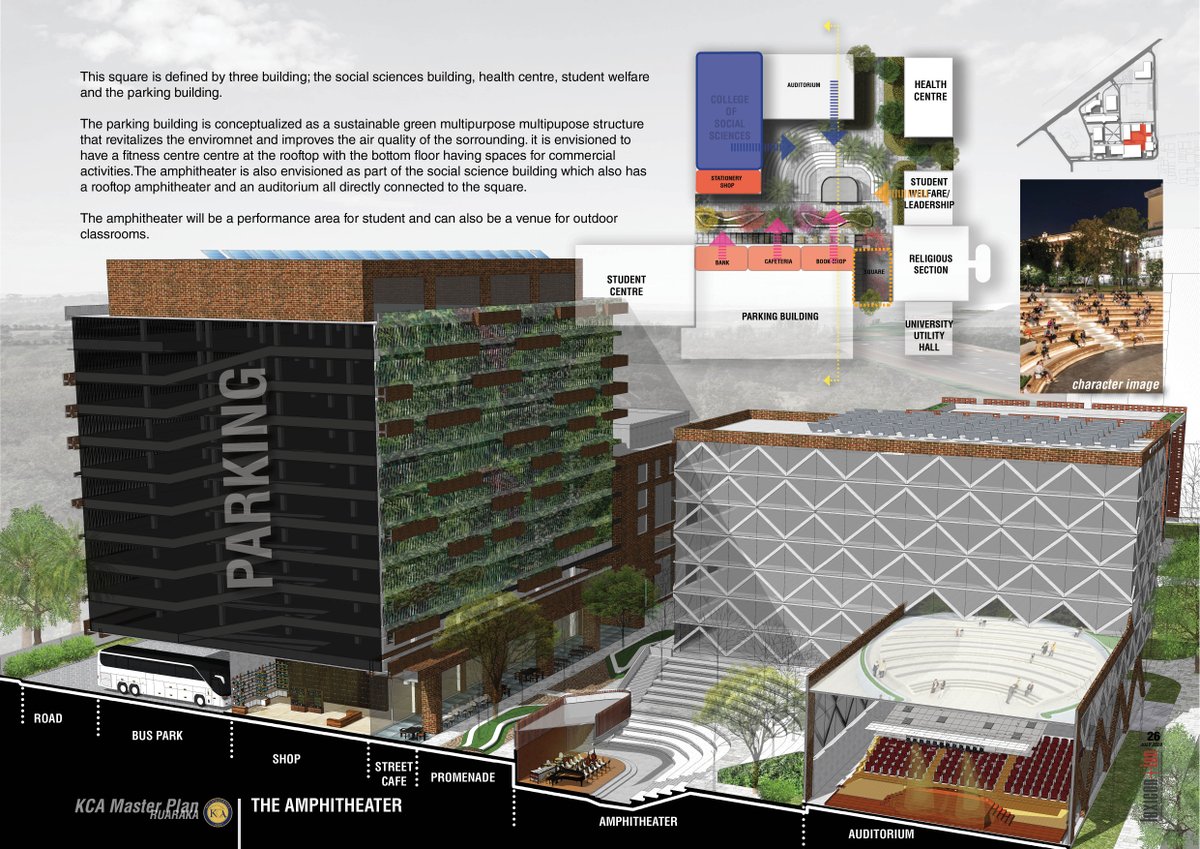 LexiconplusIon's tweet photo. As part of the KCA University Master Plan proposal, we incorporate an amphitheatre which was envisioned as a multi-use outdoor social space serving as a performance area for students, and university gatherings, and a venue for outdoor classrooms. #architecture #masterplanning https://t.co/kKwxvK0yz5