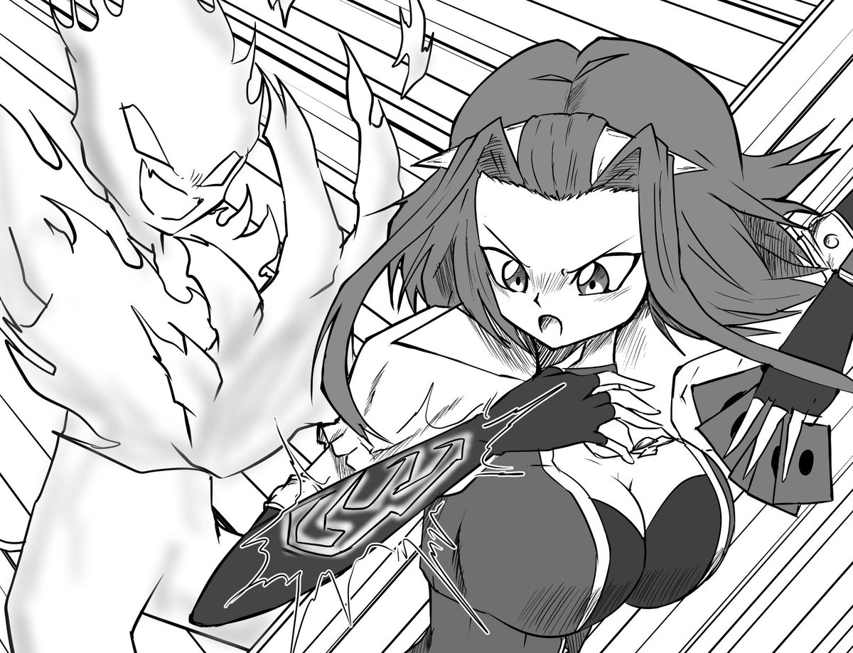 トーンよりグレスケのいい感じかな 