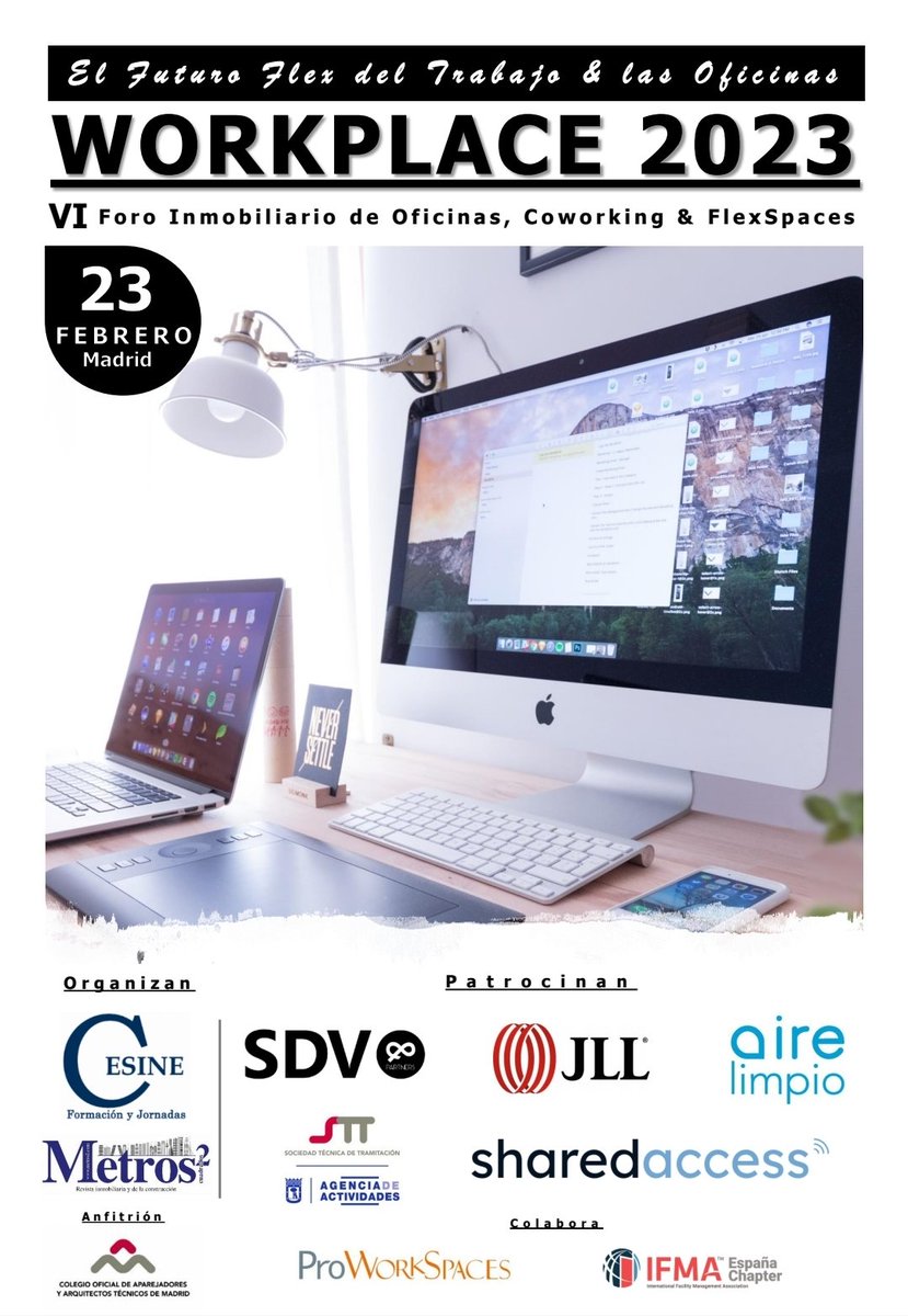 CesineEditorial's tweet photo. Comenzamos semana de jornada. Este jueves 23 febrero #WORKPLACE2023.
@SdvandP @JLLSpain @AireLimpio2000 @SharedAccessLLC @aparejadoresmad @STTBelenVelasco @SteelcaseEspana @IdomGroup @ProWorkSpaces @IFMA_spain.
https://t.co/ez4OYy7m89. https://t.co/MzsrFBOkAe