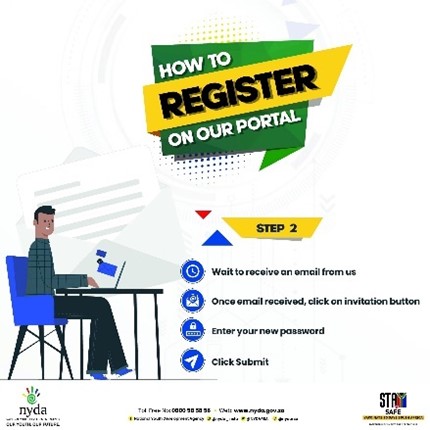 NYDARSA's tweet photo. Never miss out on opportunities!

Start the new week by registering and logging on to the NYDA ERP System.

Follow the 4 easy steps to help you get started.
Link to portal: https://t.co/diRhlwpnm3. 

#NewWeek #MondayMotivation #GetStarted #NYDA #Opportunities #SouthAfrica https://t.co/Qajwv3t8nb