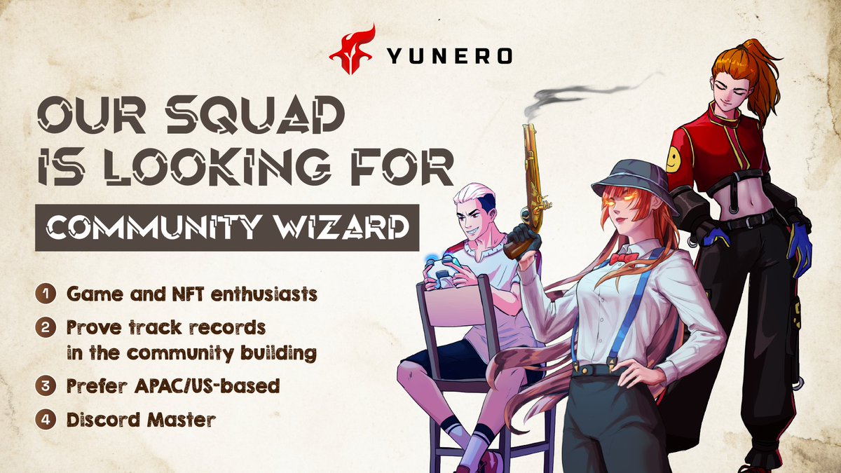 𝙇𝙤𝙤𝙠𝙞𝙣𝙜 𝙛𝙤𝙧 𝙃𝙪𝙣𝙜𝙚𝙧 𝙎𝙤𝙪𝙡𝙨:
Email your resume to mkt@yunero.io with the subject line: [CM application] - Your full name 
🚀🚀🚀