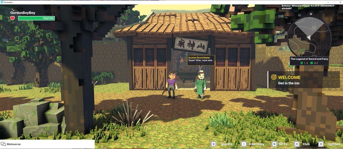 KerryYick's tweet photo. @TheSandboxGame I found the abandoned house in The Legend of Sword and Fairy! ⚔️ #LunarNewYearTSB https://t.co/Uoi2DBoxbH