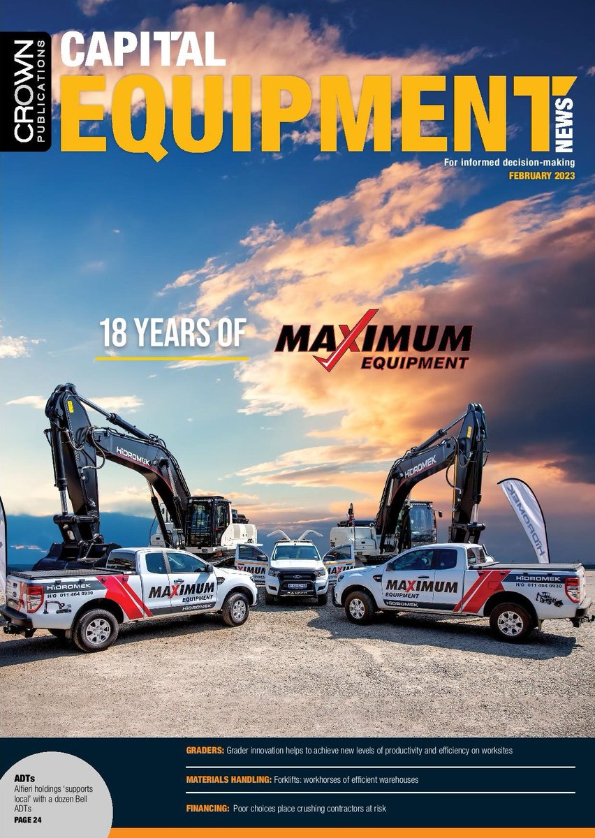 The February issue of Capital Equipment News Magazine is now available online to read or download.

Read or download the magazine here: lnkd.in/dnsXhEVi