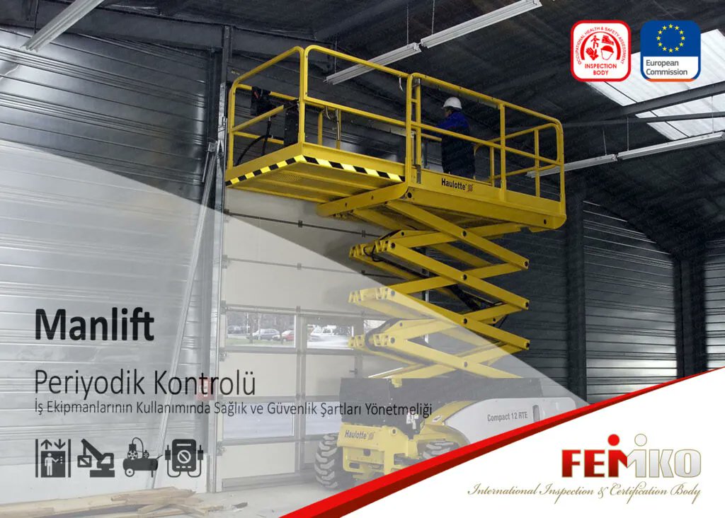 Manlift Periyodik Kontrol Muayenesi
buff.ly/3Ea3EBv
#femko #ce #belgelendirme #muayene #periyodik #akredite #fenni-muayene #personel-yükseltici #manlift #platform #Türkak #akredite #kaldırma #denetim #periyodik-muayene #periyodik-kontrol #rapor #test #muayene #yönetmelik