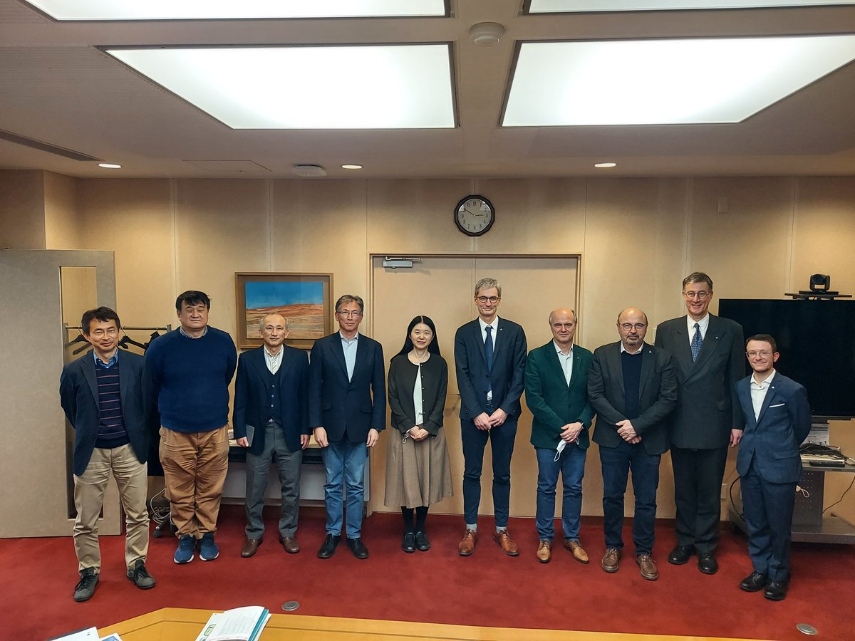 CNRSinJapan's tweet photo. Other visits included @UTokyo_issp, @AIST_EN, @NIMS_PR, @NagoyaUniv, @nitechofficial, @KyotoU_News Yukawa Institute for Theoretical Physics, as well as @osaka_univ_e Institute of Laser Engineering

Many diverse and rich meetings! https://t.co/lLZHovNQgx