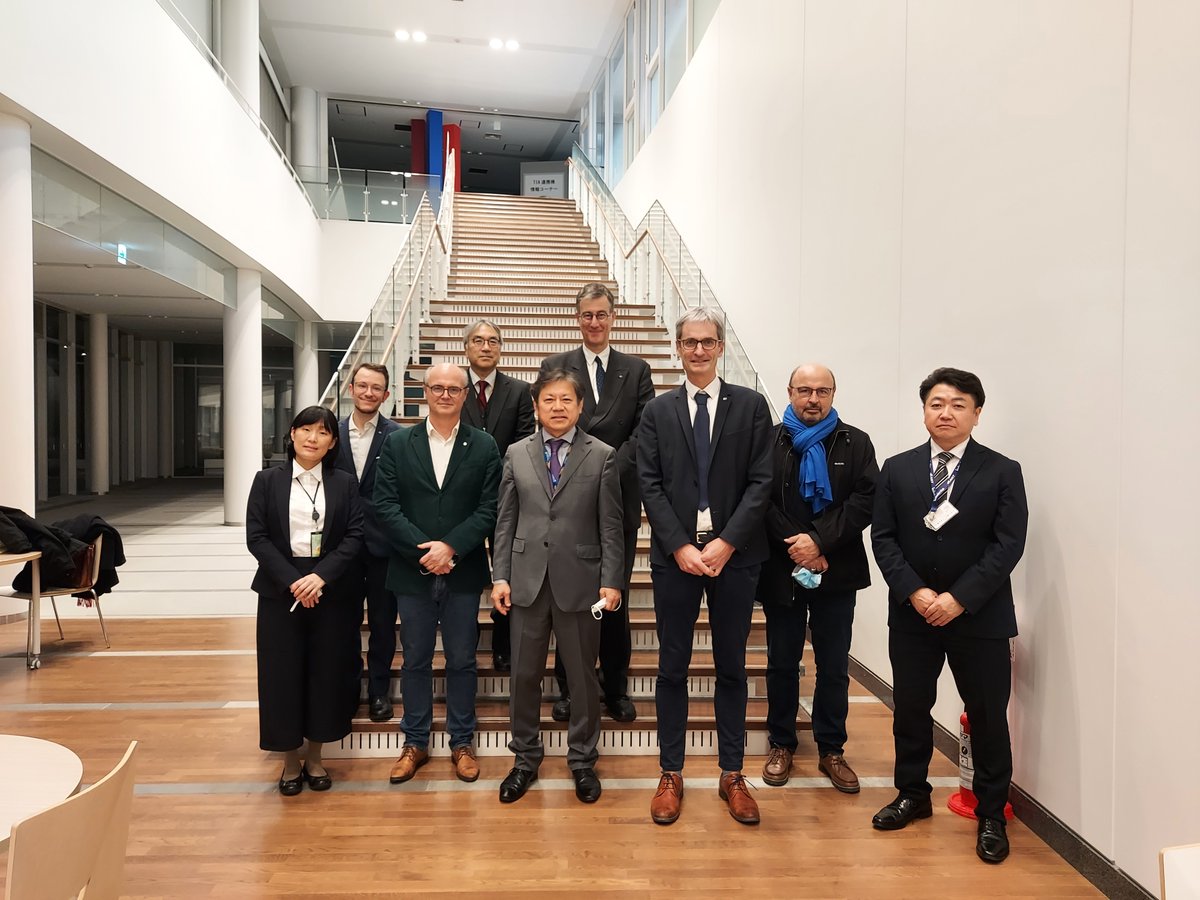 CNRSinJapan's tweet photo. Other visits included @UTokyo_issp, @AIST_EN, @NIMS_PR, @NagoyaUniv, @nitechofficial, @KyotoU_News Yukawa Institute for Theoretical Physics, as well as @osaka_univ_e Institute of Laser Engineering

Many diverse and rich meetings! https://t.co/lLZHovNQgx