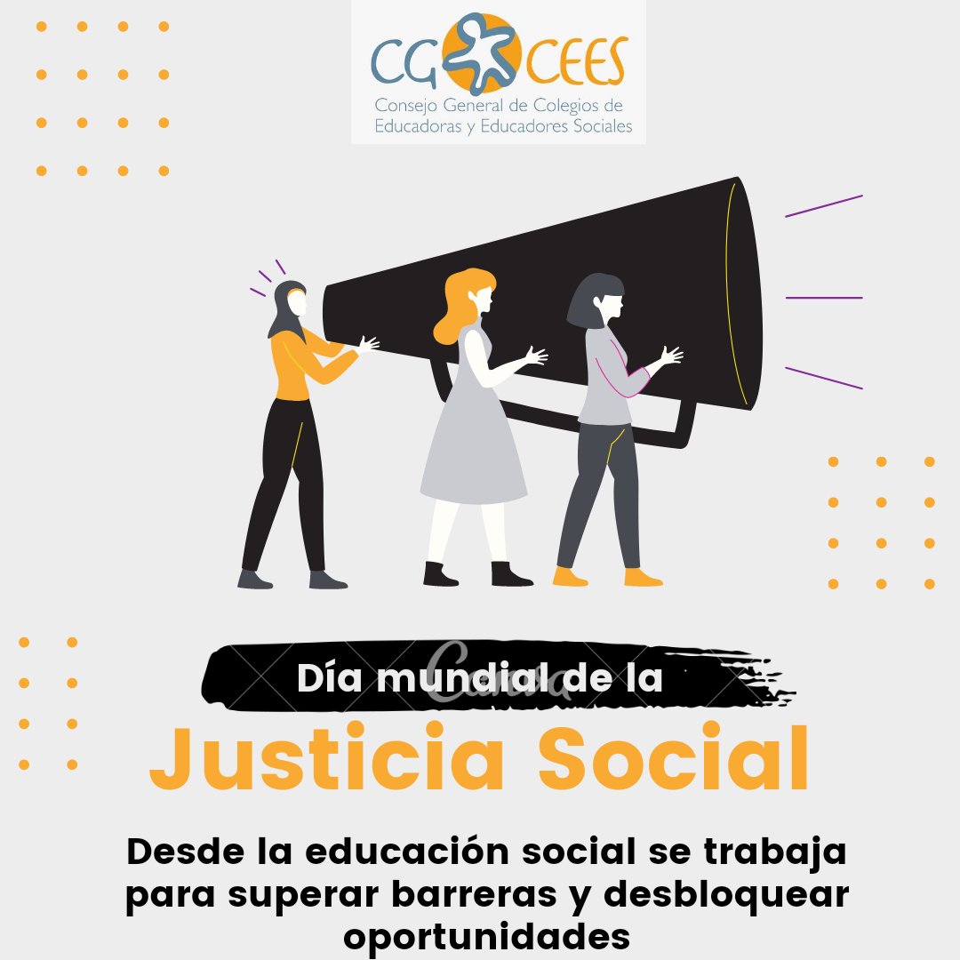 Hoy  #DíaMundialDeLaJusticiaSocial te invitamos a que nos digas que haces desde la educación social para favorecer la justicia social