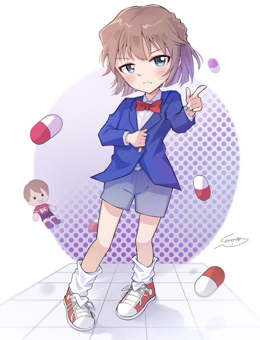 コナンの服を着せられた哀ちゃん #灰原哀  #名探偵コナン 