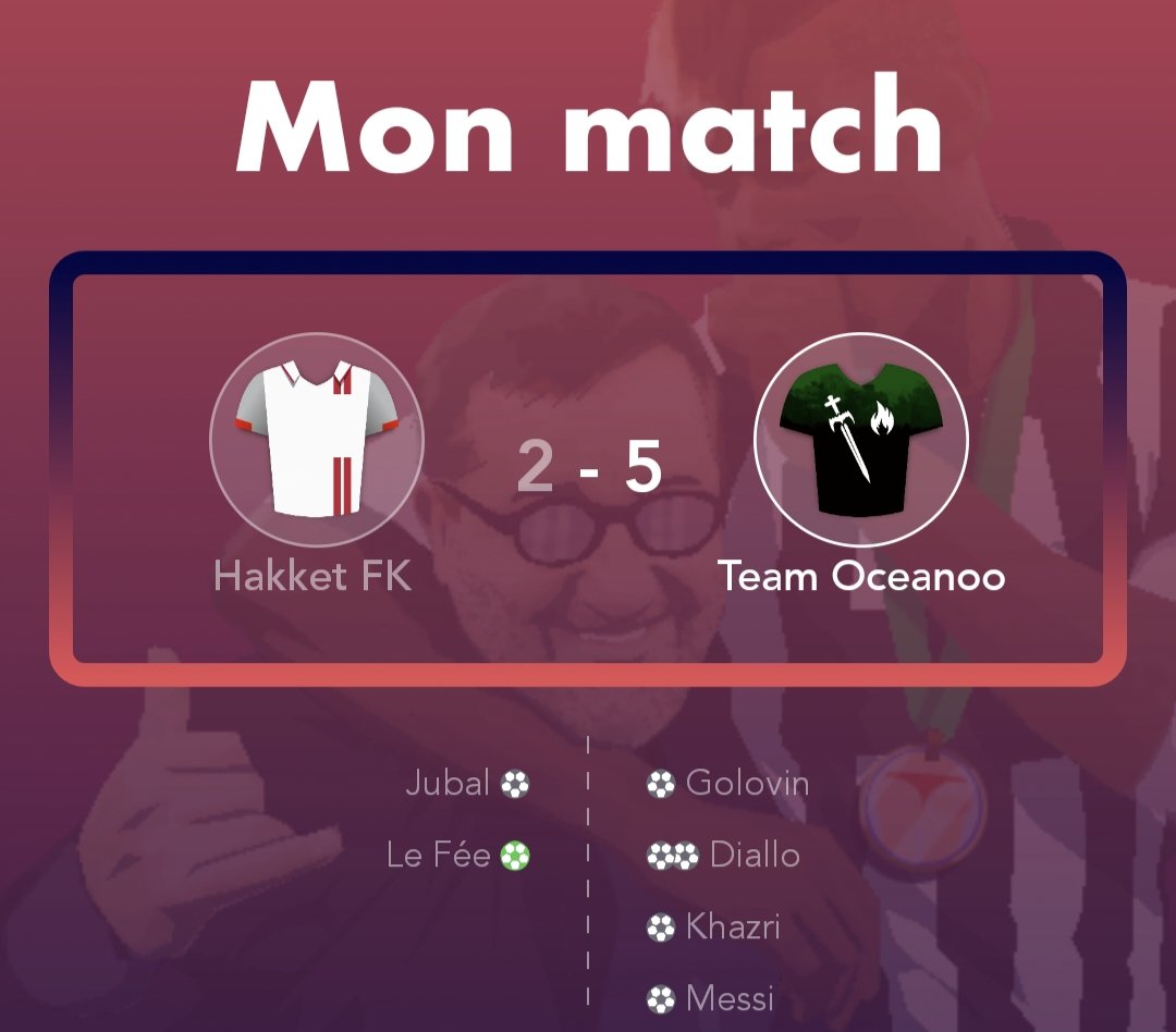 TeamOceanoo's tweet photo. 🏆 TF LIGUE 1
VICTOIREEEEEEE de @TeamOceanoo vs @hakketfk #BACK2BACK
ON SIGNE NOTRE 40e VICTOIRE TCC EN @_TFFederation_ 🙌 REÇU 5/5 ✅✅✅✅✅
Les buts sont signés :
- H. Diallo 🇸🇳 x2
- L. Messi 🇦🇷
- A. Golovin 🇷🇺
- W. Khazri 🇹🇳
#TeamOoo | #ROAD2BACK2BACK https://t.co/AKyOSvtgOX