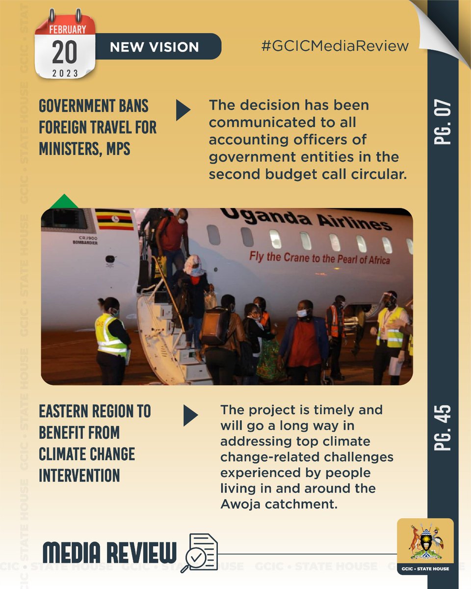 GovUganda's tweet photo. The decision has been communicated to all accounting officers of government entities in the second budget call circular. https://t.co/c8RzKz09mq