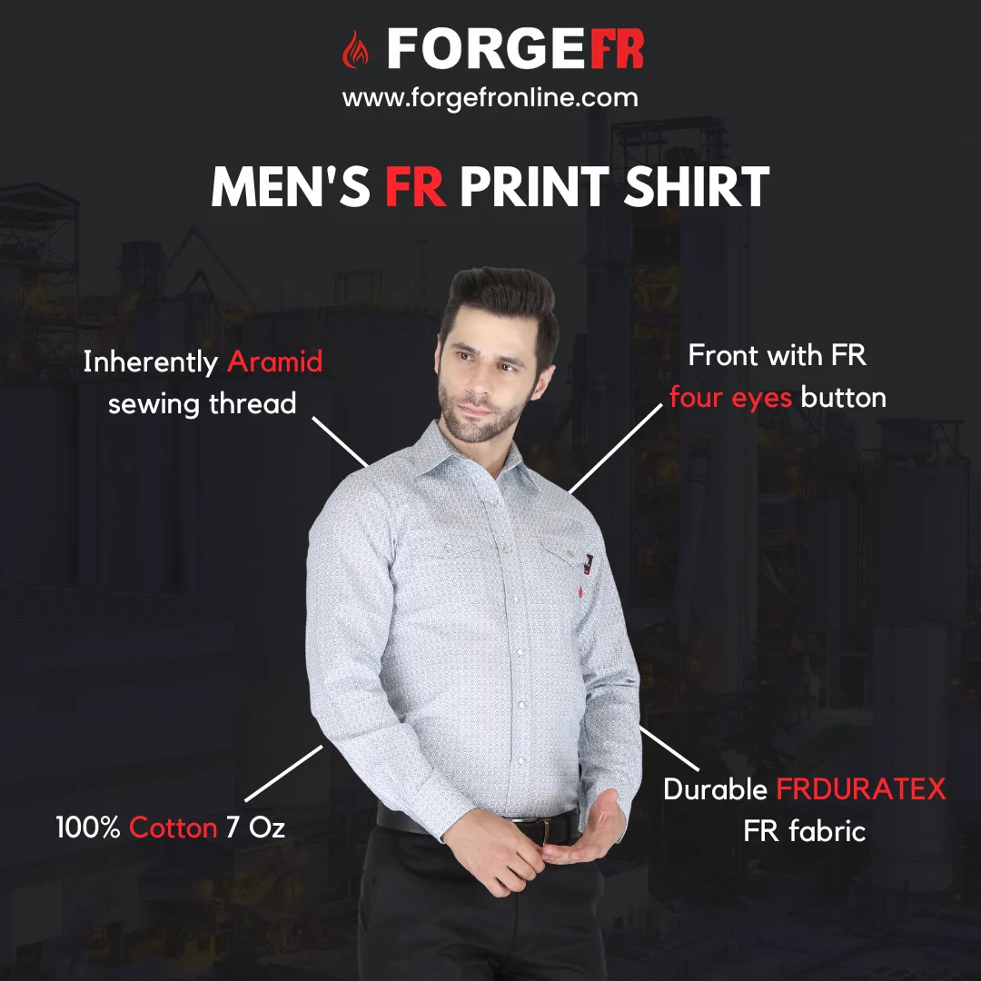 Forge Fr Fire Resistant printed shirt.