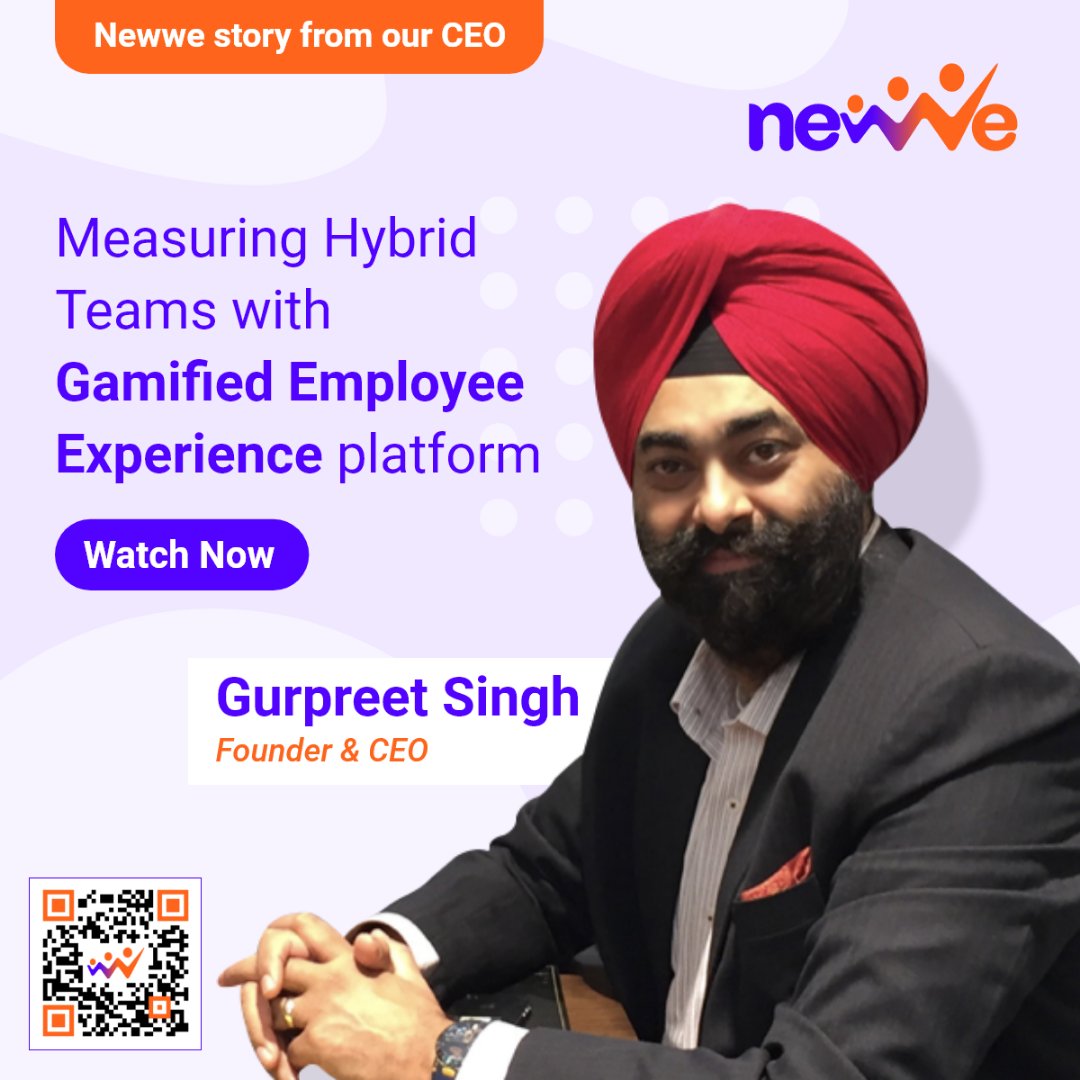Newwe_io's tweet photo. #OurStory | Newwe #CEO, Gurpreet Singh explains in a 1-minute video how to #MeasureEmployees and motivate in #HybridWork environments. #Newwe provides real-time, data-driven analytics using NLP & ML techniques to help organizations make better decisions. https://t.co/YXzUqTJXtf https://t.co/nZdqIYTXf2